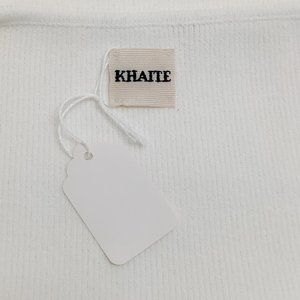 KHAITE Size XS Sukey Gold Viscose Satin Straps Harness Dress Top